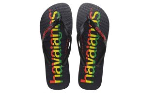 Havaianas CHANCLAS TOP LOGOMANIA NEGRO ROJO NIO