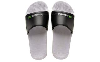 Havaianas CIABATTE SLIDE BRASIL BIANCO NERO