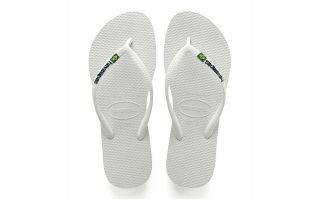 Havaianas SLIM FLIP-FLOPS BRAZIL WHITE LOGO WOMAN