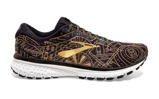 BROOKS GHOST 12 NEGRO DORADO 1103161D026