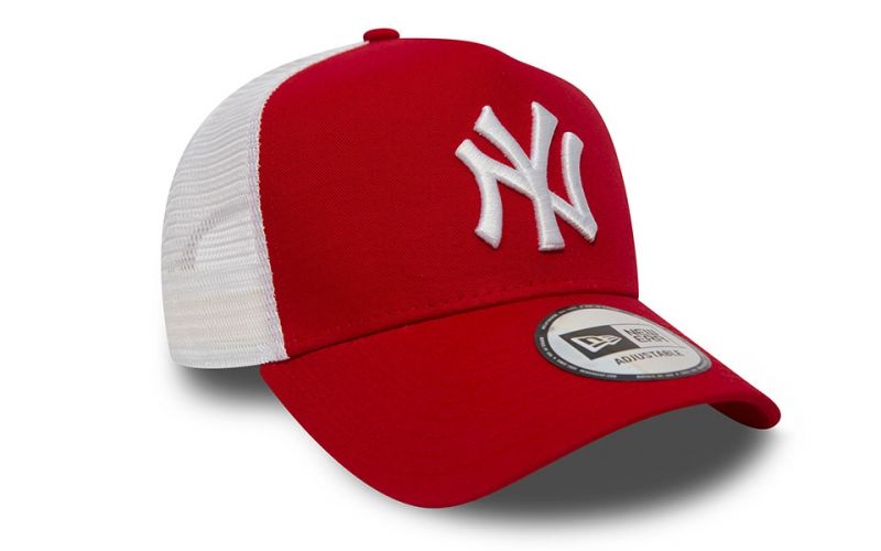Gorra Clean Trucker Rojo Blanco