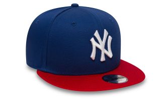 NEW ERA GORRA NY YANKEES COTTON BLOCK 9FIFTY AZUL ROYAL ROJO NIO