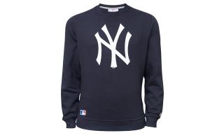 New Era SWEATSHIRT MLB NEW YORK YANKEES TEAM NAVY BLUE LOGO WHITE
