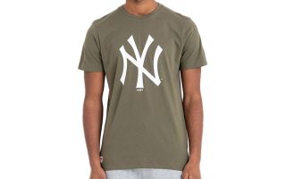 New Era T-SHIRT NEW YORK YANKEES MLB BASICS OLIVE GREEN
