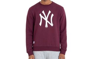New Era SUDADERA MLB NEW YORK YANKEES TEAM LOGO GRANATE
