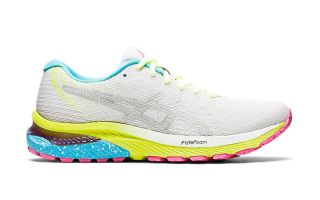 ASICS GEL CUMULUS 22 LITE SHOW BLANCO PLATA MUJER 1012A945.100