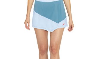 ASICS FALDA CLUB GRIS AZUL MUJER