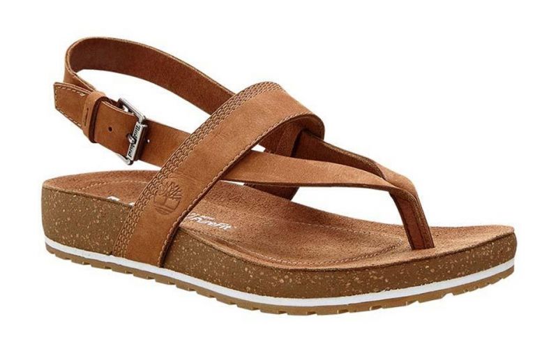 Malibu Waves Thong Brown Women's Timberland Sandals - Beautiful style
