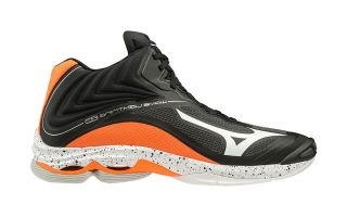 Mizuno WAVE LIGHTNING Z6 MID NEGRO NARANJA V1GA2005 53