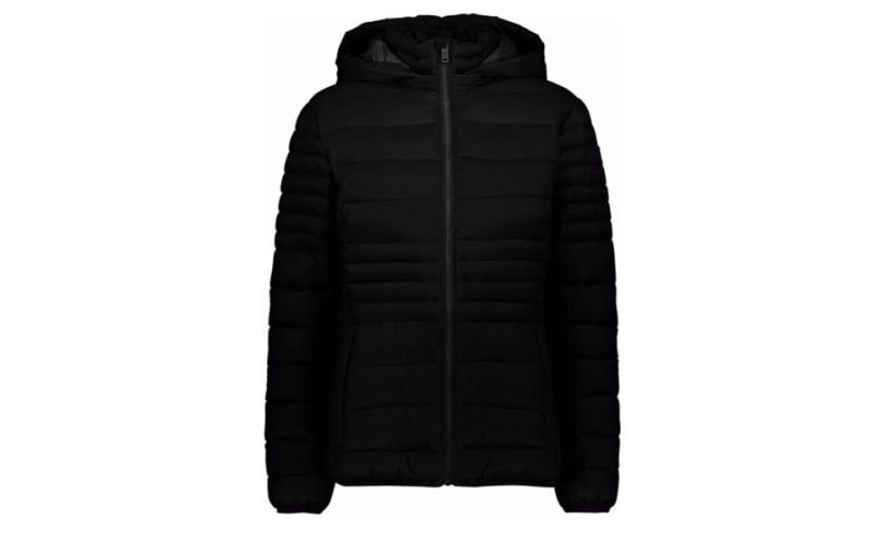 Veste Snaps Hood Noir Femme