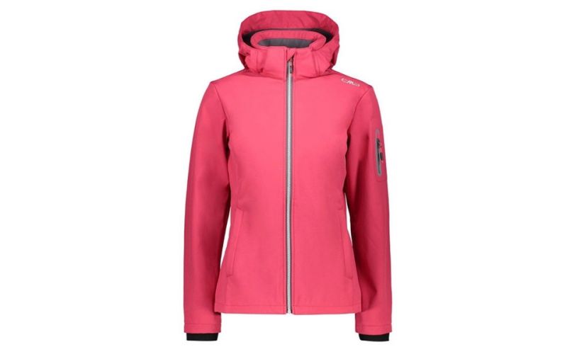 Chaqueta Zip Hood Rosa Mujer