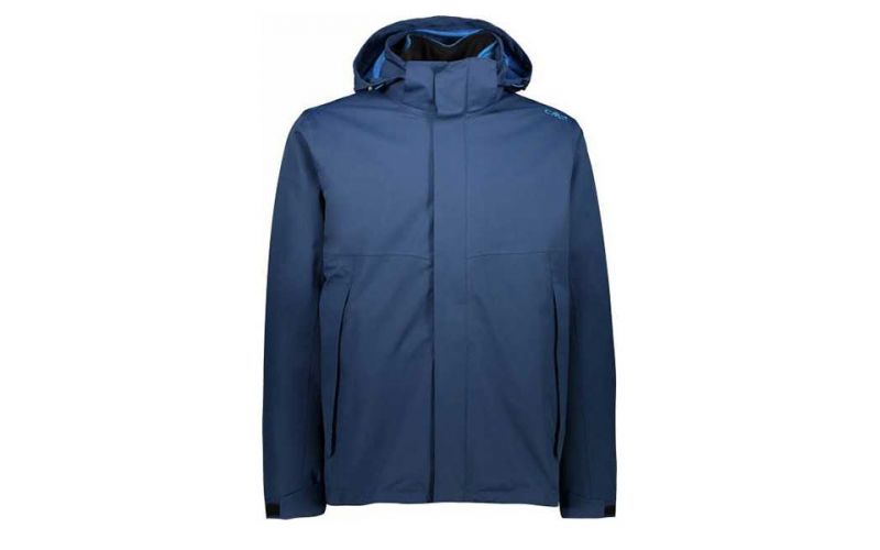 Giacca CMP Man MID Zip Hood blu navy - Design regolabile