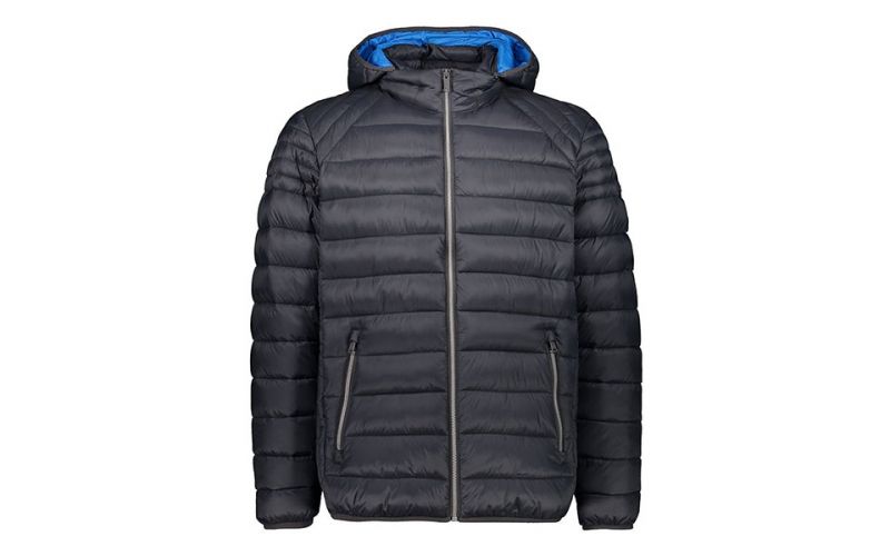 Chaqueta Con Capucha Gris