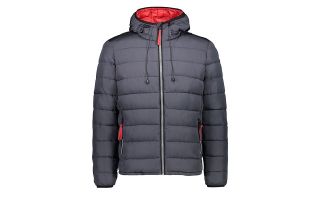 CMP CHAQUETA MAN FIX HOOD GRIS OSCURO