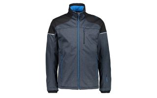 CMP CHAQUETA SOFTSHELL GRIS AZUL