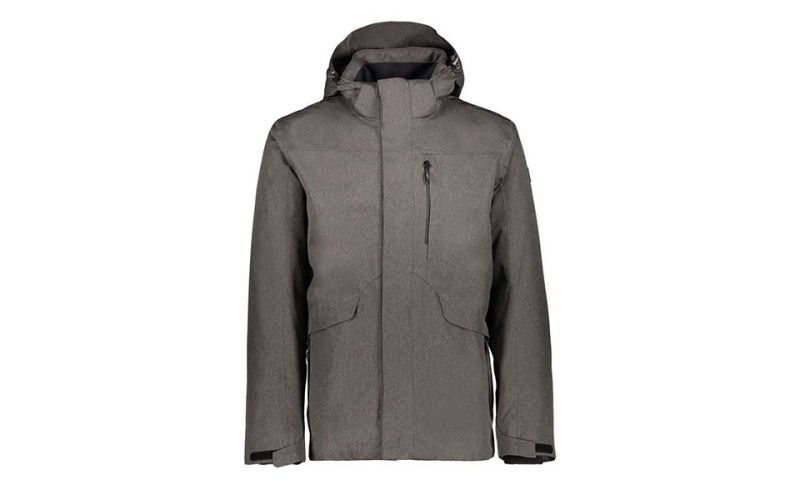 Veste Herren Zip Hood Gris Noir
