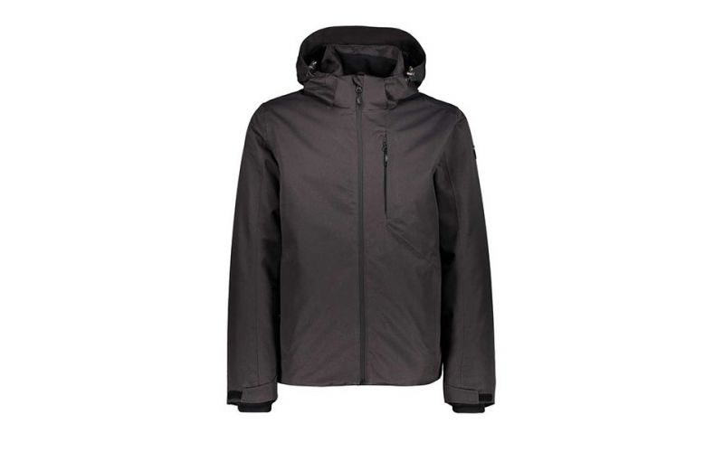 Chaqueta Cmp Mid Zip Hood Gris Oscuro