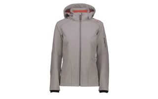 CMP CHAQUETA ZIP HOOD SOFTSHELL GRIS OSCURO MUJER