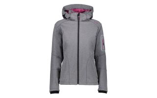 CMP JACKE WOMAN ZIP HOOD GRAU