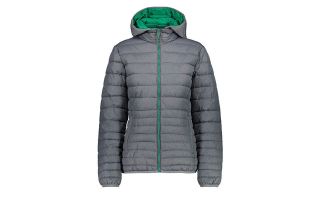 CMP CHAQUETA ZIP HOOD GRIS AQUA MUJER