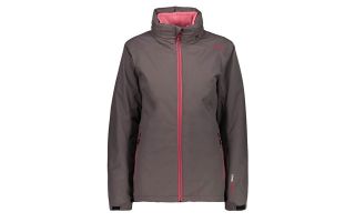 CMP CHAQUETA ZIP HOOD MARRN ROSA MUJER