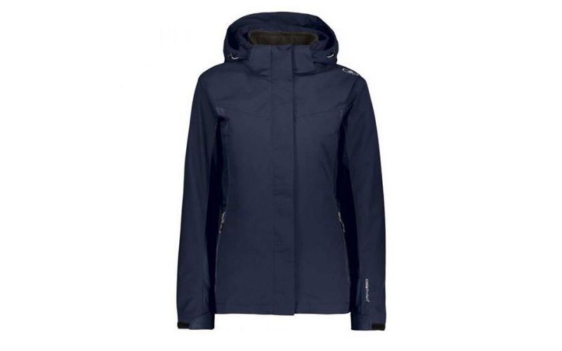 Chaqueta Zip Hood Softshell Azul Marino Mujer