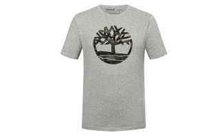 CAMISETA KENNEBEC RIVER CAMO TREE GRIS