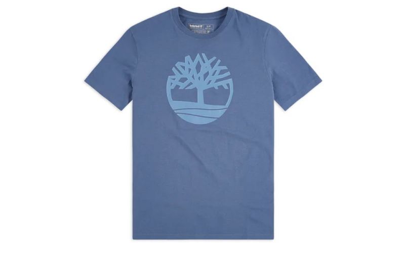 T-shirt Kennebec River Brand Tree Bleu