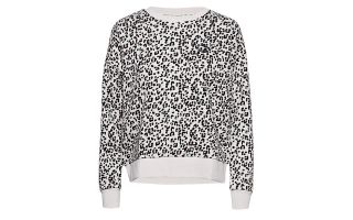 Puma SWEATSHIRT CLASSICS AOP WHITE BLACK WOMEN