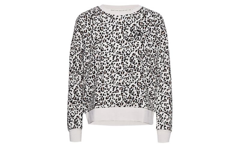Sudadera Classics Aop Blanco Negro Mujer