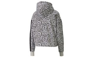 Puma SWEATSHIRT CLASSICS CROPPED ANIMAL PRINT GREY WOMEN