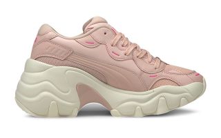 Puma PULSAR WEDGE TONAL ROSE BLANC FEMME 37482201