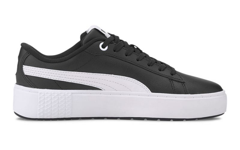 Puma Smash Platform V2 L black white women A classic model with
