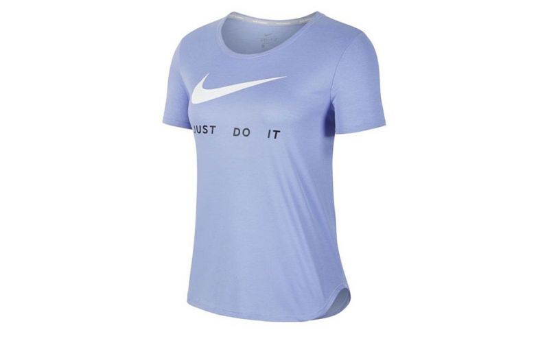 Dirigir Casarse Deshacer Camiseta Nike Swoosh lila mujer - Ligereza y comodidad