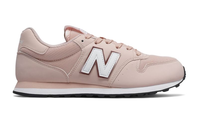 new balance 500 rosa e branco