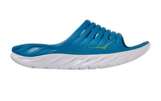 Hoka CIABATTE ORA RECOVERY SLIDE BLU VERDE