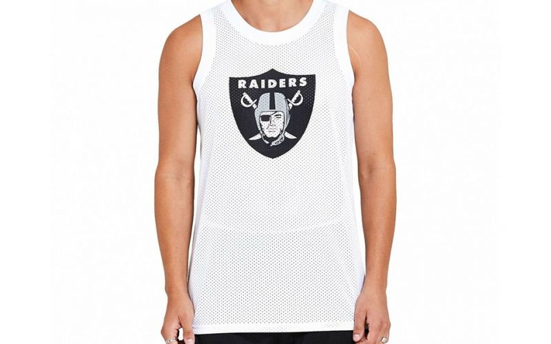 Tank top New Era Oakland Raiders Graphic white - Light fit