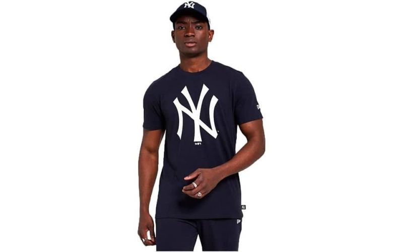 Camiseta Ny Yankees Print Infill Azul Navy