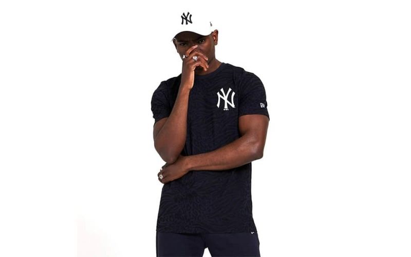 Camiseta Ny Yankees All Over Print Negro