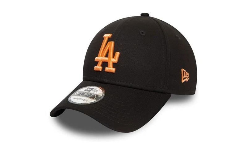 Casquette La Dodgers 9forty Noir Orange Femme