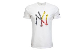 New Era T-SHIRT NEW YORK YANKEES PAISLEY PRINT WHITE