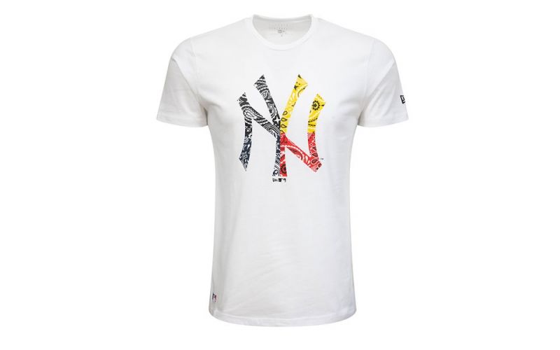 Camiseta Ny Yankees Mlb Paisley Print Blanco
