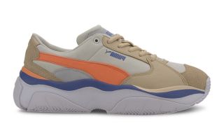 Puma STORM.Y COLOUR BLOCK BEIGE BLANC FEMME 37173102