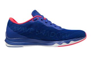Mizuno WAVE SHADOW 4 BLEU BLANC FEMME J1GD2030 01