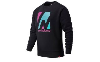 NEW BALANCE SUDADERA ESSENTIALS TERRAIN CREW NEGRO