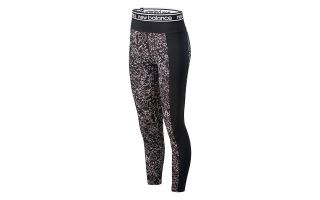 New Balance MALLA RELENTLESS PRINTED HIGH RISE NEGRO BLANCO MUJER