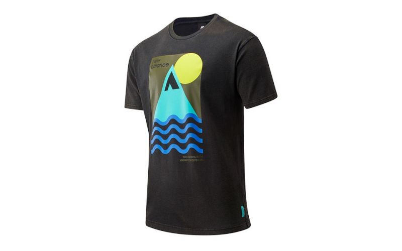 Camiseta Athletics Trail Revel Negro