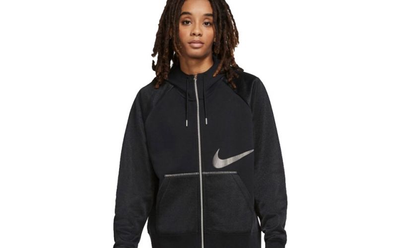 Artículos de primera necesidad variable bufanda Sudadera Nike Sportswear Icon Clash negro mujer - Estilo que perdura
