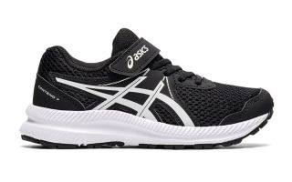 Asics CONTEND 7 PS BLANC NOIR  ENFANT 1014A194 002