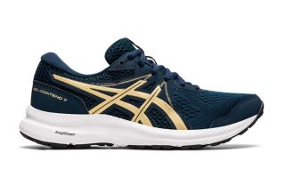 ASICS GEL-CONTEND 7 AZUL DORADO MUJER 1012A911 401